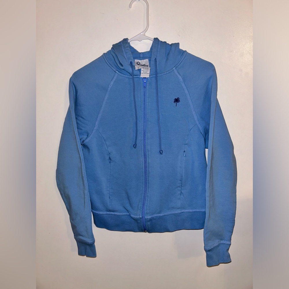 Lilly Pulitzer Women’s Sweatshirt Full Zip Vintage Blue Size Small